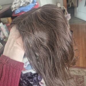 Elegant Brown Hair Wig TOPPER